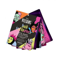 Niisutav ja lõbus näomask Mad Beauty Pop Villains After Summer Sun & Pool Kids (4 tk tähemärki x 25 ml) hind ja info | Laste ja ema kosmeetika | kaup24.ee