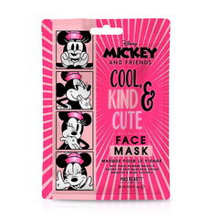 Niisutav ja lõbus näomask Mad Beauty Mickey After Summer Sun & Pool Kids (1 tk Minnie Pearl Powder x 25 ml) hind ja info | Laste ja ema kosmeetika | kaup24.ee