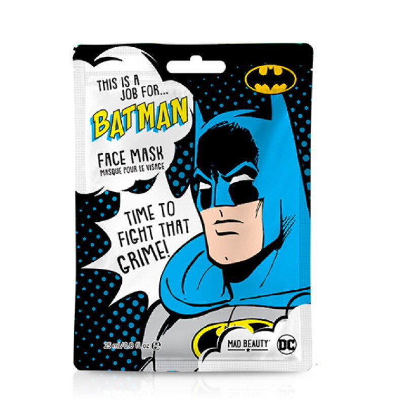 Niisutav ja lõbus näomask Mad Beauty DC Batman After Summer Sun & Pool Kids (1 tk x 25 ml) hind ja info | Laste ja ema kosmeetika | kaup24.ee