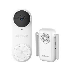 Juhtmevaba uksekell videoga Ezviz DB2C Full HD 1080p koos Chime White'iga цена и информация | Uksekellad, uksesilmad | kaup24.ee