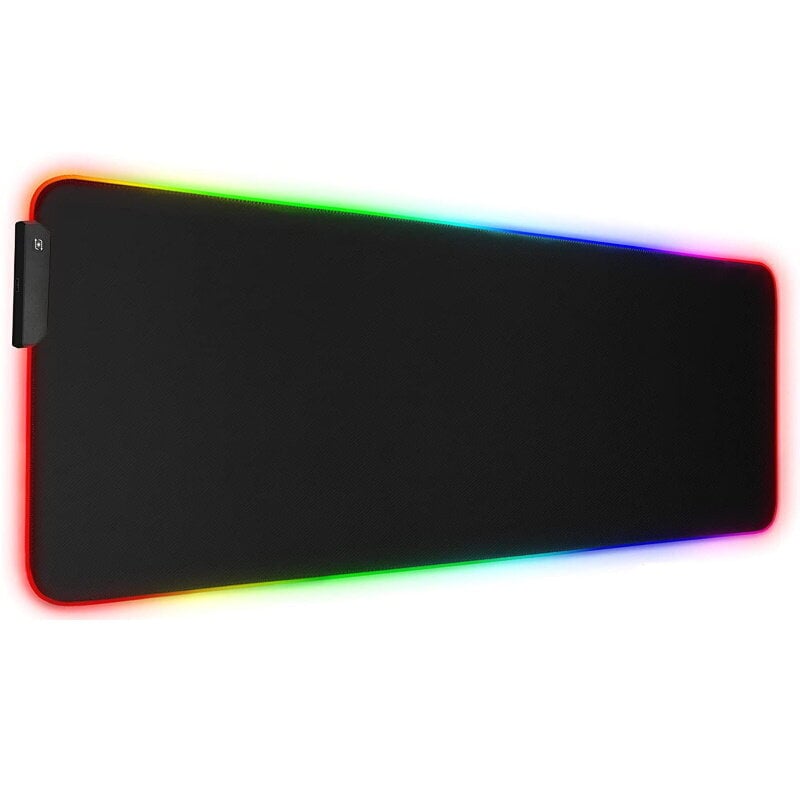 Hiirematt Riff RGB-01 USB RGB värvilise LED-raamiga (80 x 30 cm) must цена и информация | Hiired | kaup24.ee