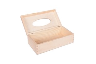 Puidust karp salvrätikute jaoks 25x13x8 cm. 1 tk. цена и информация | Другие оригинальные подарки | kaup24.ee