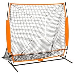 vidaXL mitme spordiala pesapalli harjutusvõrk, must, 174x76x158,5 cm цена и информация | Товары для игры в бейсбол | kaup24.ee