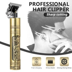 Профессиональный аккумуляторный триммер для носа, бороды и волос Vintage 9, аккумуляторная батарея, золотистого цвета цена и информация | Машинки для стрижки волос | kaup24.ee