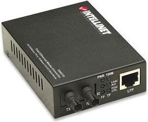 Медиаконвертер Intellinet 10/100Base-TX RJ45 - 100Base-FX ST MM 1310nm цена и информация | Маршрутизаторы (роутеры) | kaup24.ee