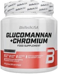 Toidulisand Biotech USA Glükomannaan + Kroom 225 g hind ja info | Vitamiinid, toidulisandid, preparaadid tervise heaoluks | kaup24.ee