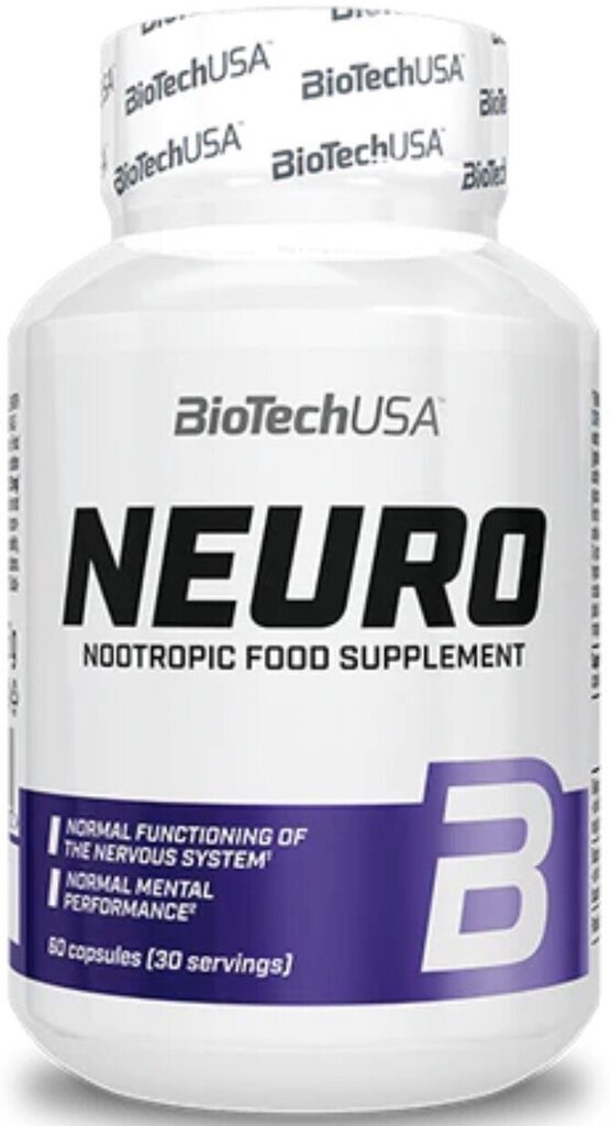 Toidulisand Biotech USA Neuro 60 kapslid hind ja info | Vitamiinid, toidulisandid, preparaadid tervise heaoluks | kaup24.ee