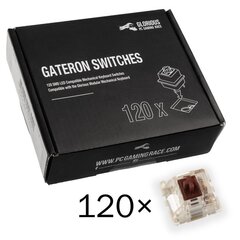 Glorious PC Gaming Race Gateron Brown Tactile & Soft 120 vnt. цена и информация | Клавиатуры | kaup24.ee