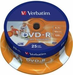 Диски DVD-R Verbatim 43538 цена и информация | Виниловые пластинки, CD, DVD | kaup24.ee