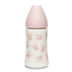 Pudel Suavinex 270 ml, Rabbit Pink hind ja info | Lutipudelid ja aksessuaarid | kaup24.ee