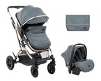 Universaalne jalutuskäru Kikkaboo 3 in 1 Kaia Dark Grey