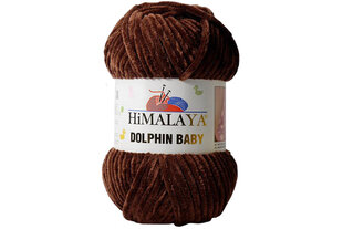 Lõng Himalaya® Dolphin Baby 80336, 100 g, 120 m, tume pruun hind ja info | Kudumistarvikud | kaup24.ee