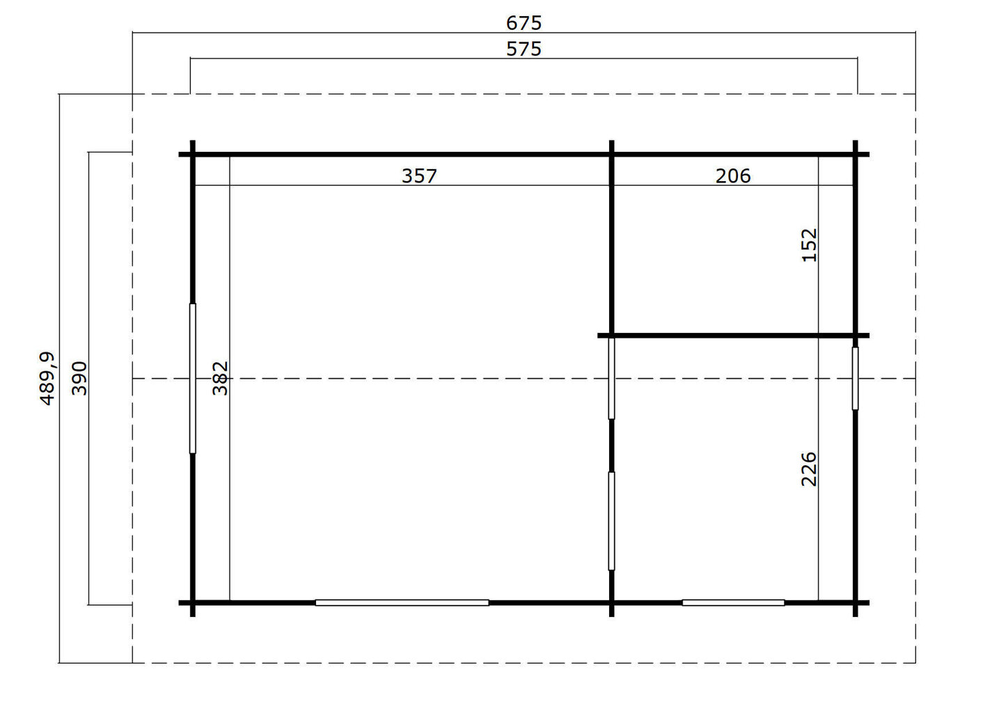 Suvemaja Karoliine Hõbe 21,66m² 3 toaga цена и информация | Kuurid ja aiamajad | kaup24.ee