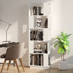vidaXL raamaturiiul/ruumijagaja, valge, 51x25x163,5 cm, männipuit hind ja info | Riiulid | kaup24.ee