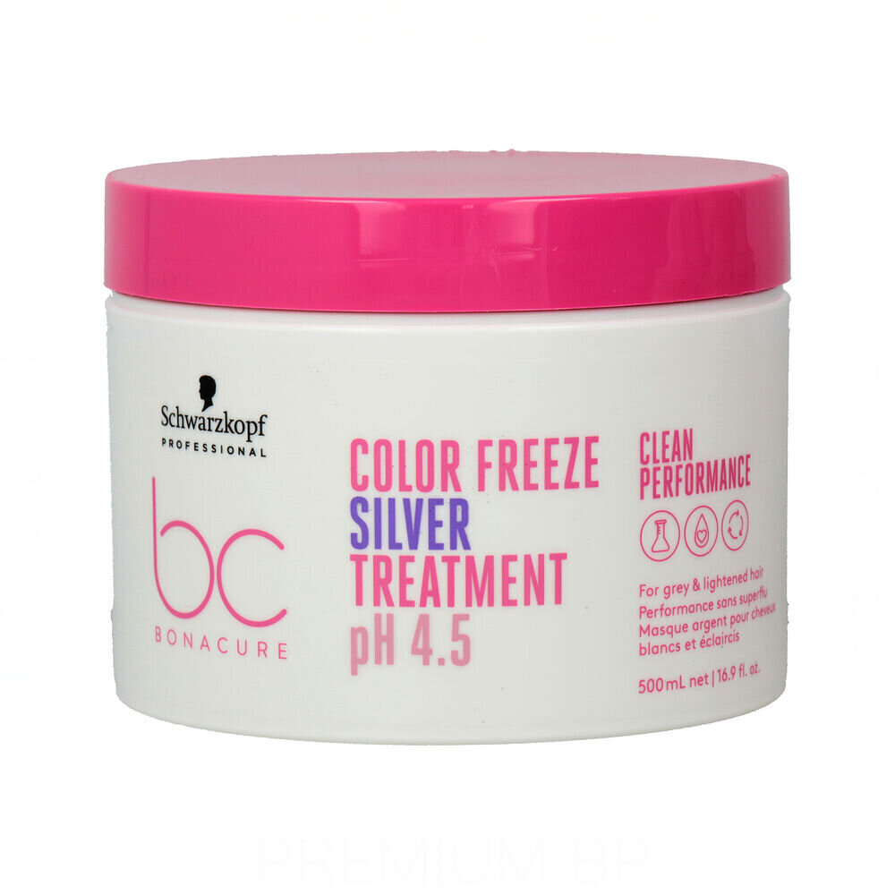 Mask hallidele juustele Schwarzkopf Bonacure Color Freeze Silver pH 4.5, 500 ml цена и информация | Maskid, õlid, seerumid | kaup24.ee