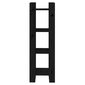 vidaXL raamaturiiul/ruumijagaja, must, 41x35x125 cm, täismännipuit hind ja info | Riiulid | kaup24.ee
