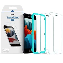 ESR Screen shield iPhone 6 / 6s / 7/8 / SE 2020/SE 2022 прозрачная защитная пленка для экрана, 2 шт. цена и информация | Защитные пленки для телефонов | kaup24.ee