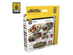 Набор акриловых красок Ammo Mig Stug III AUSF. G Exterior & Interior, 7187 цена и информация | Принадлежности для рисования, лепки | kaup24.ee