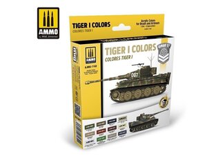 Akrüül värvikomplekt Ammo mig Tiger I Colors, 7182 цена и информация | Принадлежности для рисования, лепки | kaup24.ee