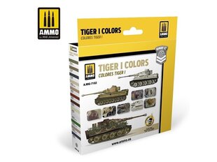 AMMO MIG - Aкрил набор красок TIGER I Colors, 7182 цена и информация | Принадлежности для рисования, лепки | kaup24.ee
