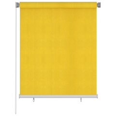 vidaXL väliruloo 120 x 140 cm, kollane, HDPE цена и информация | Жалюзи | kaup24.ee