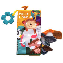Развивающая книжка с прорезывателем Kikkaboo Wild animals цена и информация | Игрушки для малышей | kaup24.ee