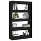 vidaXL raamaturiiul/ruumijagaja, must, 80x30x135 cm, puitlaastplaat hind ja info | Riiulid | kaup24.ee