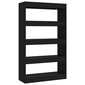 vidaXL raamaturiiul/ruumijagaja, must, 80x30x135 cm, puitlaastplaat hind ja info | Riiulid | kaup24.ee