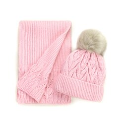Art of Polo Набор | светло-розовый cz21801-2 цена и информация | Шапки, перчатки, шарфы для девочек | kaup24.ee
