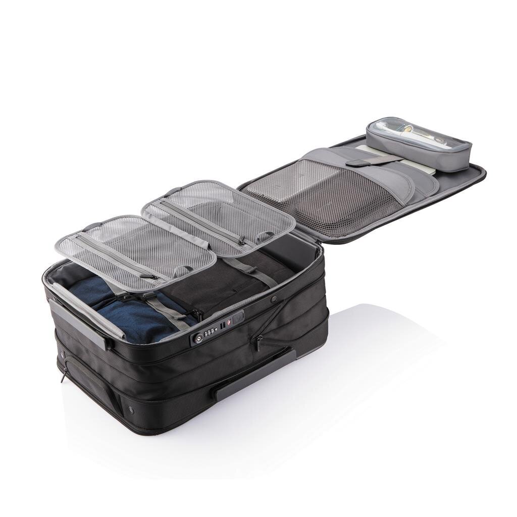 XD DESIGN TRAVEL BAG FLEX FOLDABLE TROLLEY BLACK P/N: P705.811 цена и информация | Kohvrid, reisikotid | kaup24.ee