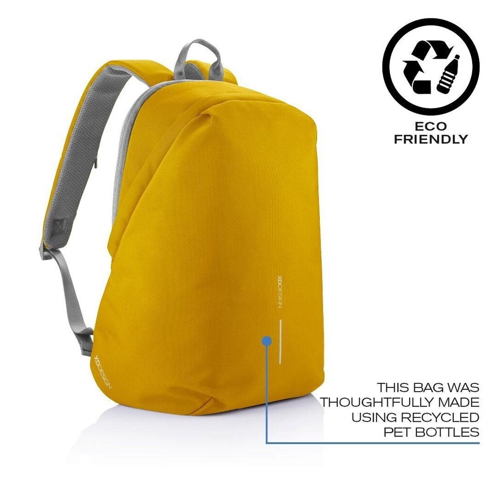 XD DESIGN ANTI-THEFT BACKPACK BOBBY SOFT YELLOW P/N: P705.798 hind ja info | Spordikotid, seljakotid | kaup24.ee