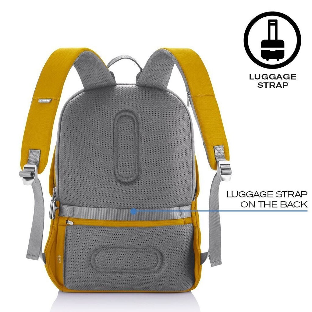 XD DESIGN ANTI-THEFT BACKPACK BOBBY SOFT YELLOW P/N: P705.798 hind ja info | Spordikotid, seljakotid | kaup24.ee