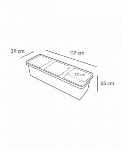 Kolmekohaline taimekast 54 l, automaatne kastmine 117 cm, grafiit BERBERIS TRIO hind ja info | Lillekastid | kaup24.ee