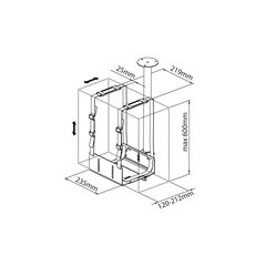 Techly ICA-CS 63 CPU holder Desk-mounted CPU holder Black цена и информация | Аксессуары для корпусов | kaup24.ee