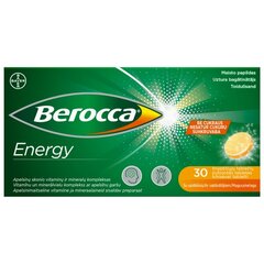 Шипучие таблетки Berocca Energy, 30 шт. цена и информация | Витамины, пищевые добавки, препараты для хорошего самочувствия | kaup24.ee