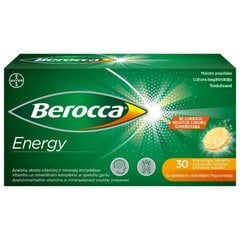 Toidulisand Berocca Energy kihisev tab. N30 hind ja info | Vitamiinid, toidulisandid, preparaadid tervise heaoluks | kaup24.ee