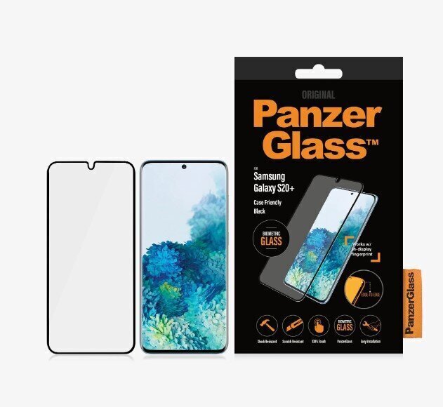 PanzerGlass Biometric 7223, telefonile Samsung Galaxy S20 Plus, läbipaistev цена и информация | Ekraani kaitsekiled | kaup24.ee