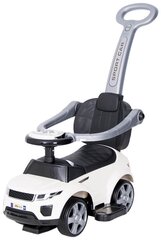 Машинка - каталка с ручкой, резиновые колёса HZ614R White цена и информация | Игрушки для малышей | kaup24.ee