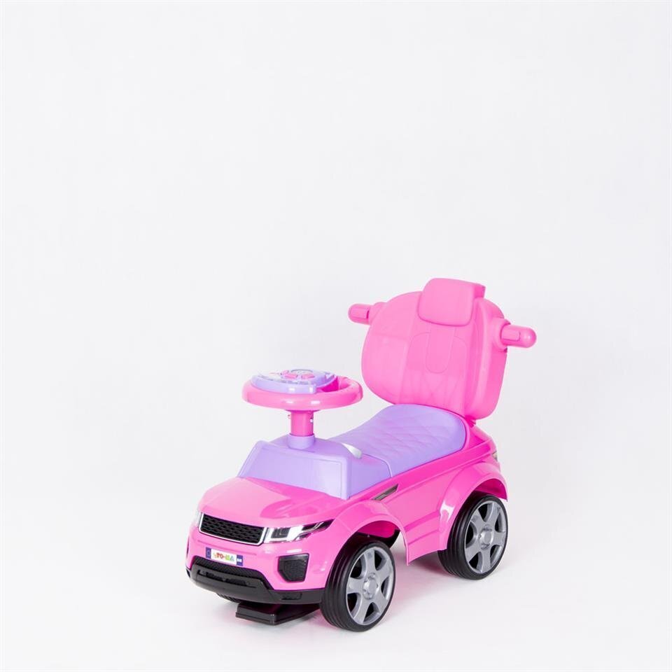 Käepidemega beebitõukur ja kummikummid HZ614R PINK hind ja info | Imikute mänguasjad | kaup24.ee