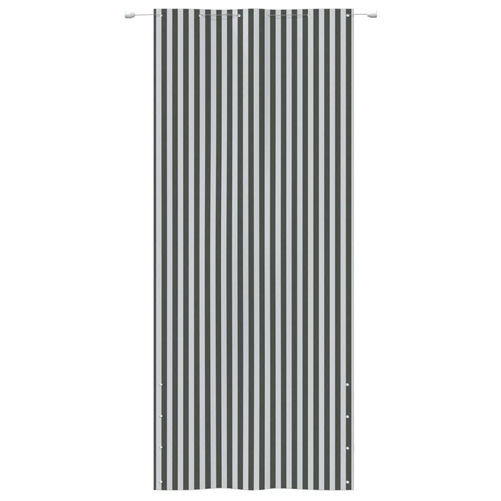 vidaXL rõdusirm, antratsiitall ja valge, 120 x 240 cm, Oxfordi kangas hind ja info | Päikesevarjud, markiisid ja alused | kaup24.ee