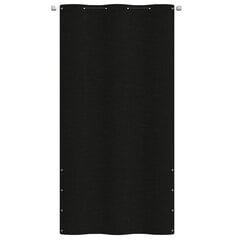 vidaXL rõdusirm, must, 120 x 240 cm, Oxfordi kangas hind ja info | Päikesevarjud, markiisid ja alused | kaup24.ee