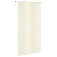 vidaXL rõdusirm, kreemjas, 120 x 240 cm, Oxfordi kangas hind ja info | Päikesevarjud, markiisid ja alused | kaup24.ee