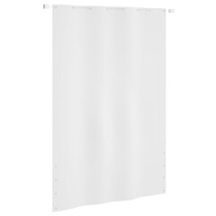 vidaXL rõdusirm, valge, 160 x 240 cm, Oxfordi kangas hind ja info | Päikesevarjud, markiisid ja alused | kaup24.ee