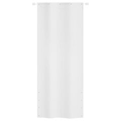 vidaXL rõdusirm, valge, 100 x 240 cm, Oxfordi kangas hind ja info | Päikesevarjud, markiisid ja alused | kaup24.ee