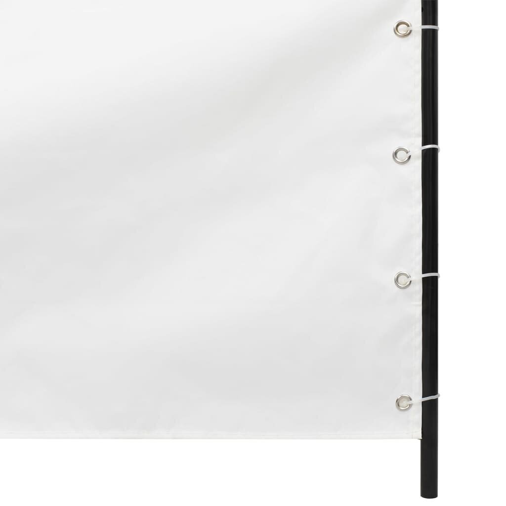 vidaXL rõdusirm, valge, 100 x 240 cm, Oxfordi kangas hind ja info | Päikesevarjud, markiisid ja alused | kaup24.ee