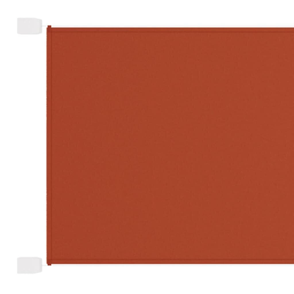vidaXL vertikaalne varikatus, terrakota, 180 x 1000 cm, Oxfordi kangas hind ja info | Päikesevarjud, markiisid ja alused | kaup24.ee
