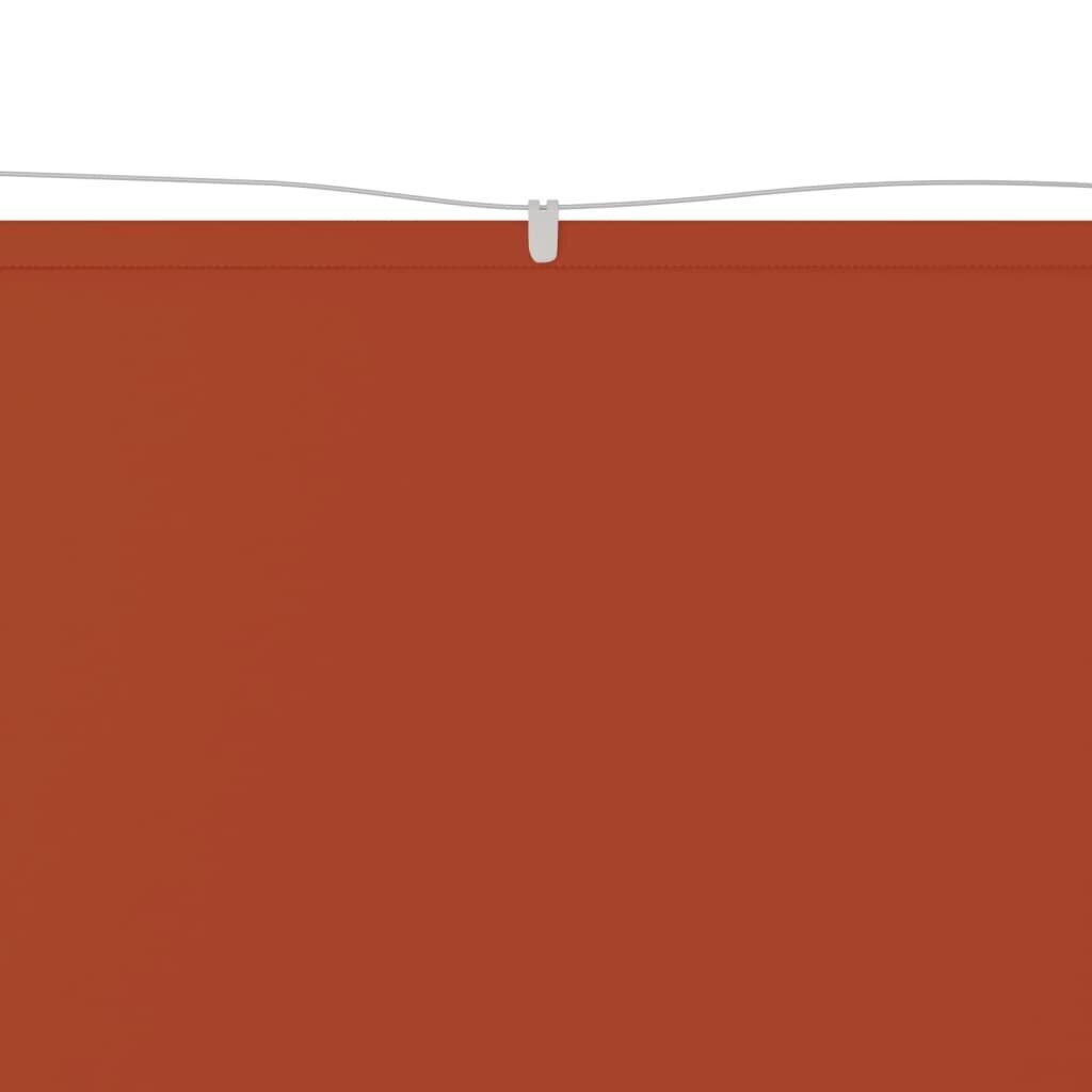 vidaXL vertikaalne varikatus, terrakota, 180 x 1000 cm, Oxfordi kangas цена и информация | Päikesevarjud, markiisid ja alused | kaup24.ee
