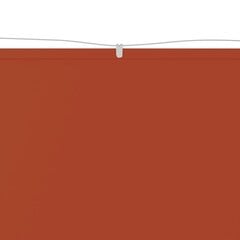 vidaXL vertikaalne varikatus, terrakota, 180 x 360 cm, Oxfordi kangas hind ja info | Päikesevarjud, markiisid ja alused | kaup24.ee