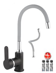 Kран кухонный 3-ходовой низкого давления для водонагревателя, FLAMINGO серый цена и информация | Кухонные смесители | kaup24.ee