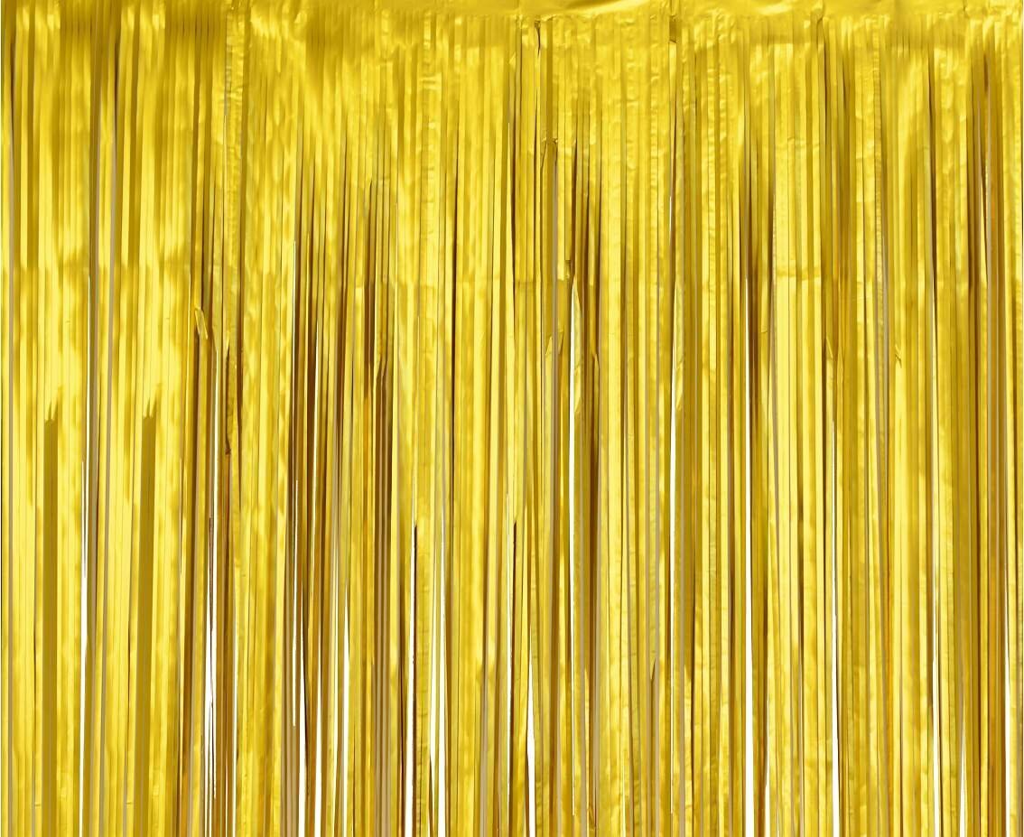 Riputatav dekoratsioon, fooliumist kardin 100 х 200 cm (värv: mat gold) SH-KMZL цена и информация | Peokaunistused | kaup24.ee